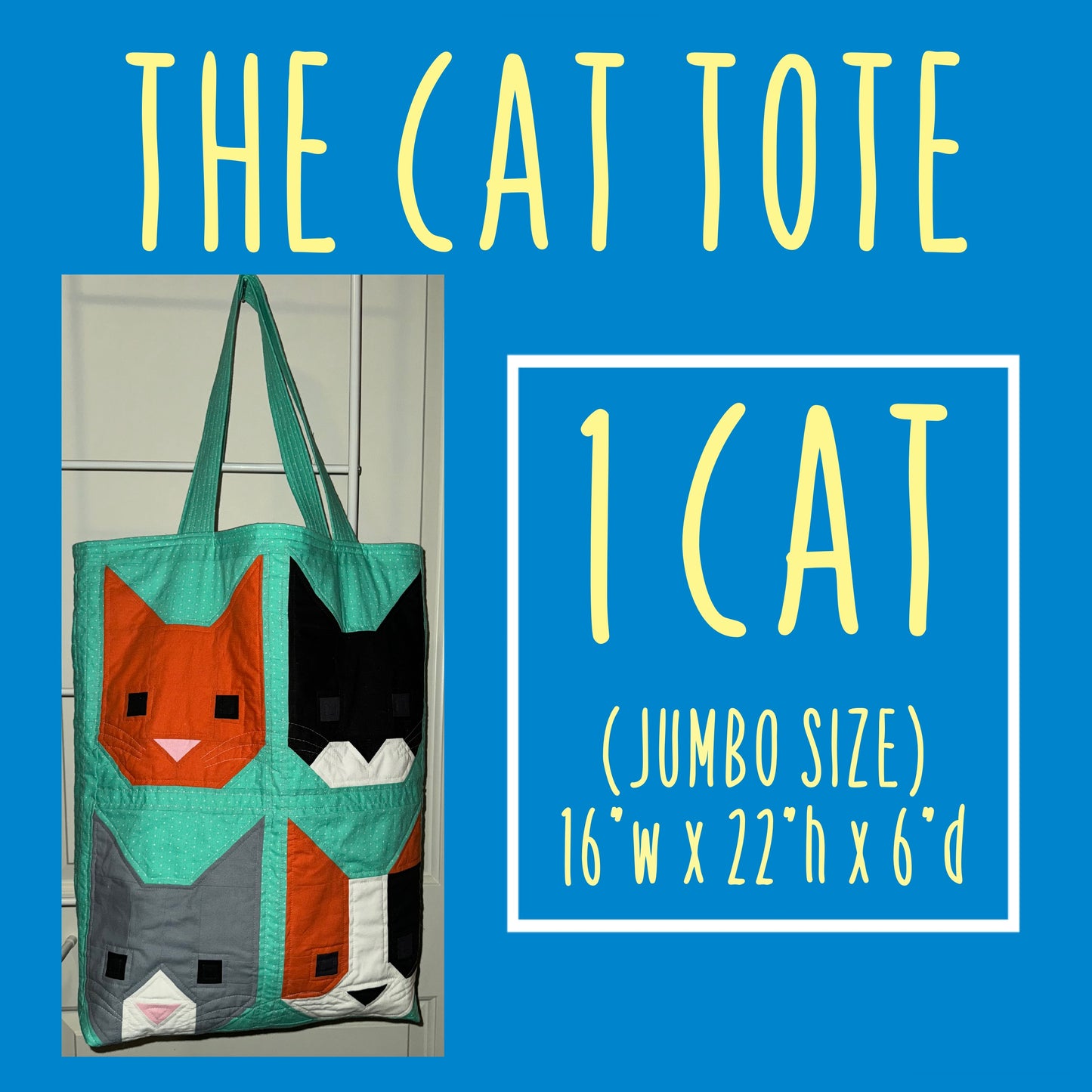 The Cat Tote - Jumbo - 1 Cat