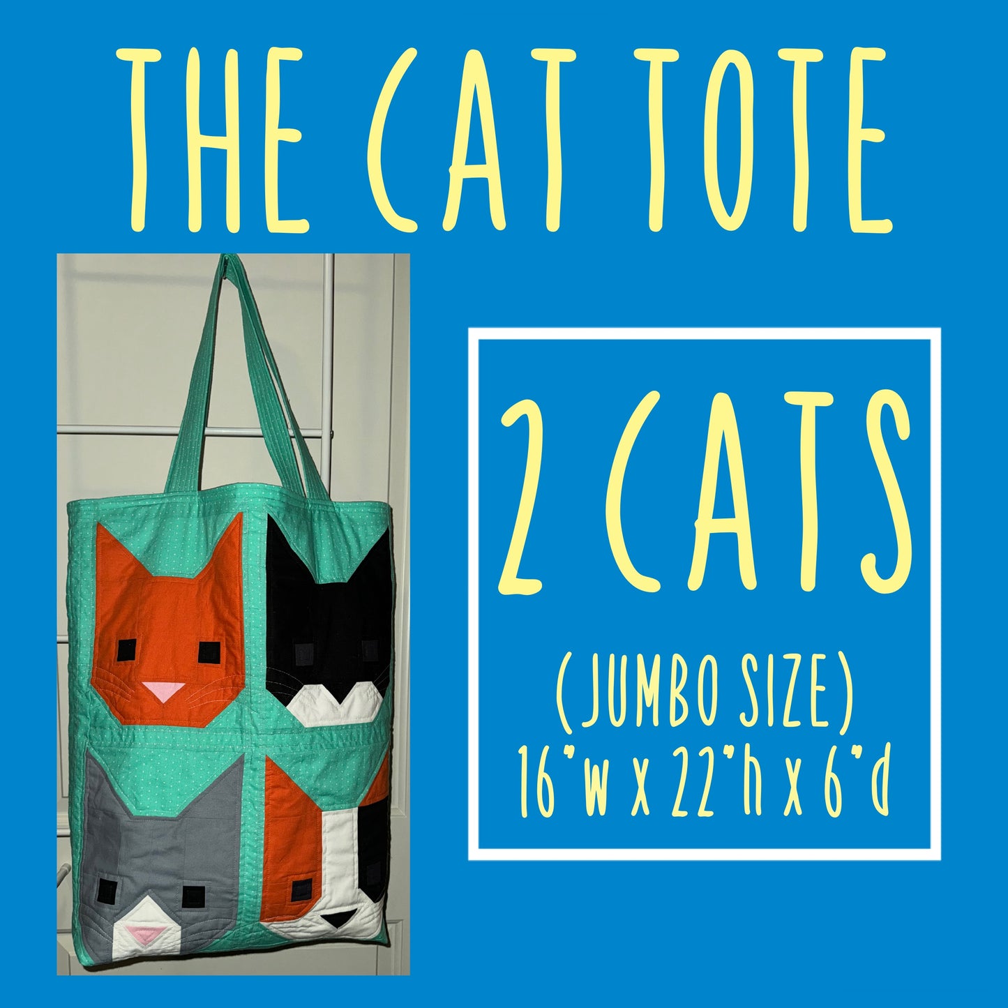 The Cat Tote - Jumbo - 2 Cats