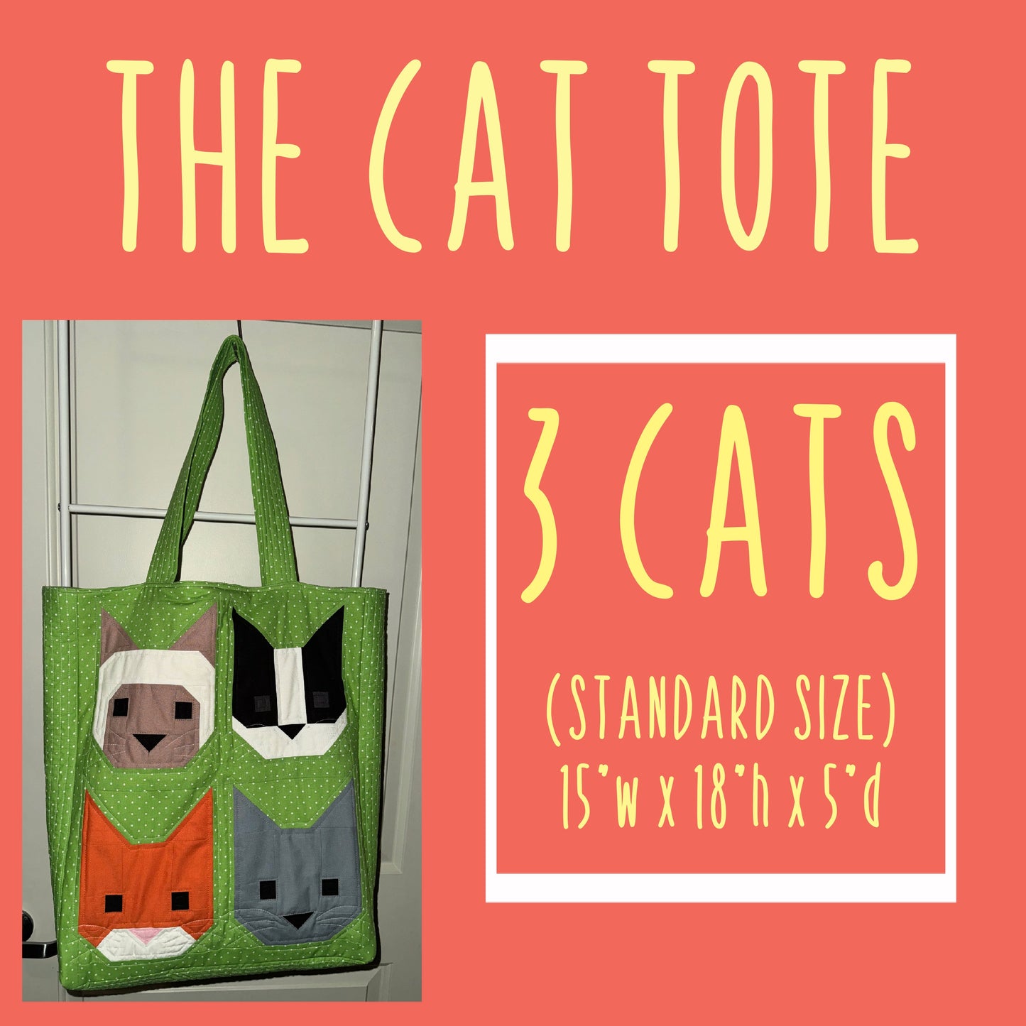 The Cat Tote - Standard - 3 Cats